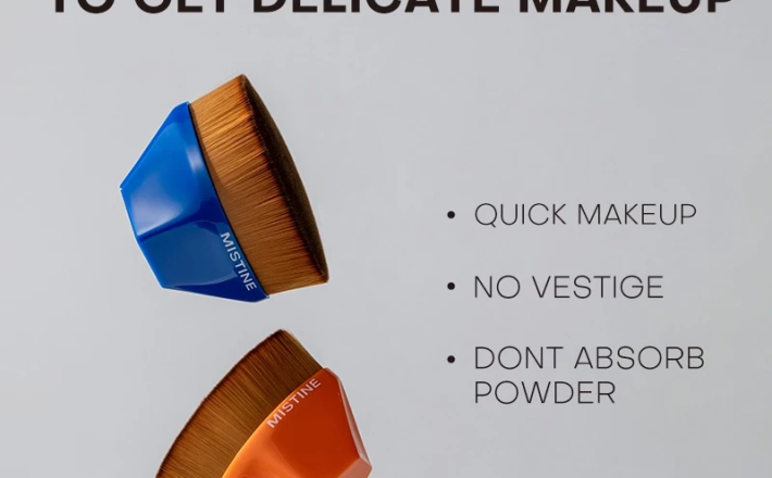 Cọ trang điểm MISTINE tán kem nền dạng lỏng cao cấp