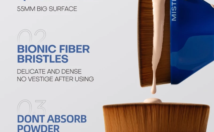 Cọ trang điểm MISTINE tán kem nền dạng lỏng cao cấp