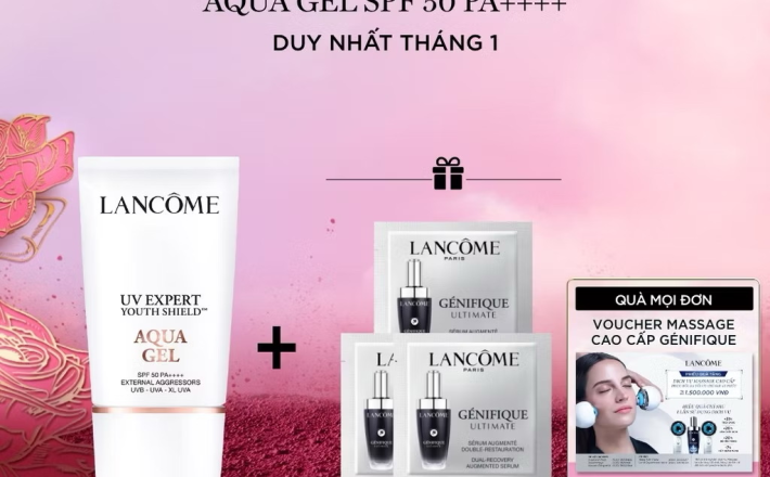 ￼Lancome Kem chống nắng AQUAGEL 30ML SPF 50 PA++++ 