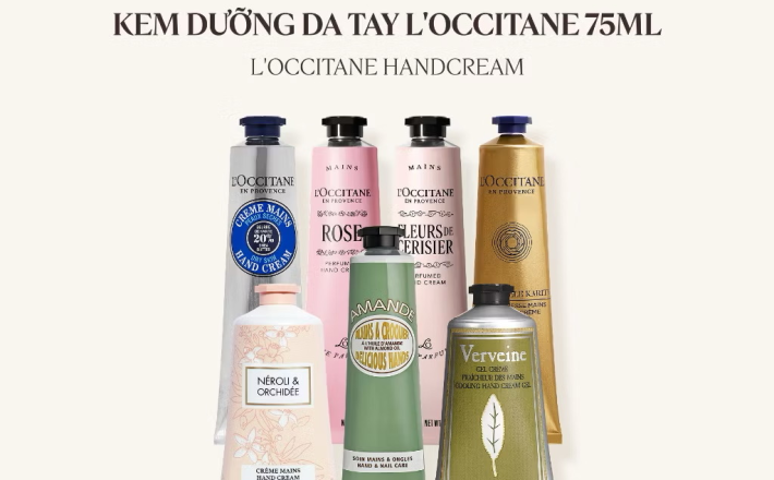 ￼Kem Dưỡng Da Tay L'Occitane Giúp Nuôi Dưỡng Và Bảo Vệ Da Tay Mềm Mịn, Hương Thơm Tinh Tế 75ML 