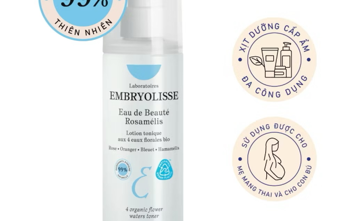￼Xịt Dưỡng Cấp Ẩm Sâu Embryolisse Eau De Beaute Rosamelis 200ml 