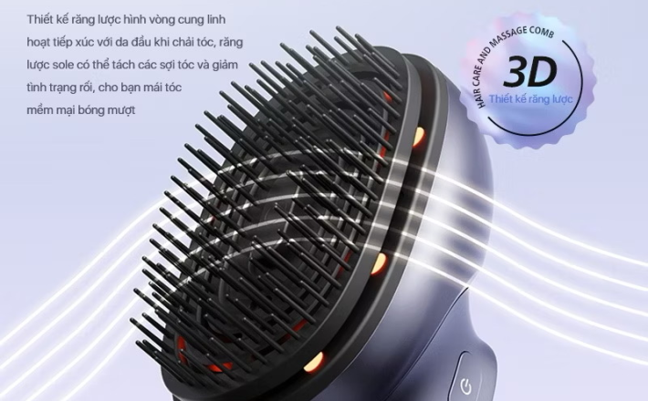 ￼Lược Điện Massage Da Đầu PHILIPS 1511-massage giảm căng thẳng và kích thích tuần hoàn máu,tinh dầu dưỡng ẩm chăm sóc tóc 