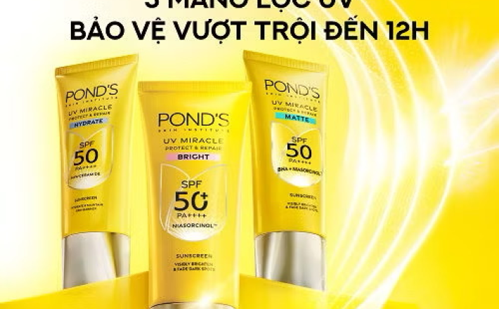 ￼KEM CHỐNG NẮNG PHỔ RỘNG POND'S UV MIRACLE SPF50+ PA++++ 
