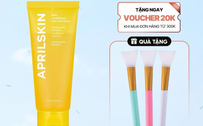 Mặt nạ lột tẩy tế bào da chết Aprilskin Real Calendula Peel Off Pack 100ml 