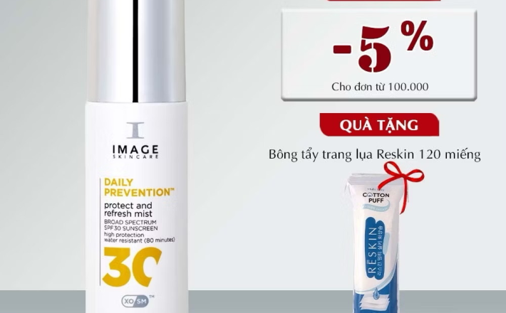￼Xịt chống nắng, chống oxy hóa da IMAGE Skincare Daily Prevention Protect and Refresh Mist SPF30 