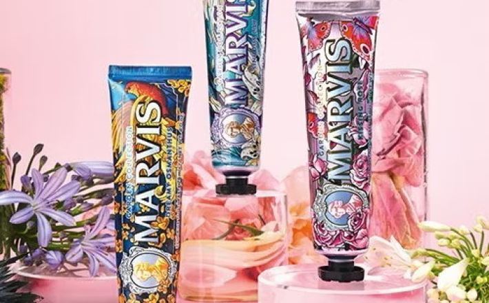 ￼Kem Đánh Răng Marvis Garden Collection - Kissing Rose, Dream Osmanthus, Sinuous Lily 75ML 