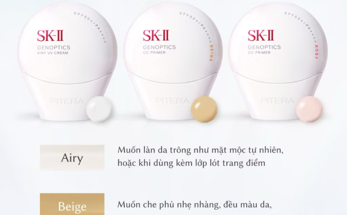 ￼Kem Chống Nắng Kết Cấu Mỏng Nhẹ Dưỡng Sáng Da SK-II GenOptics SPF50+ PA++++ (30g) 