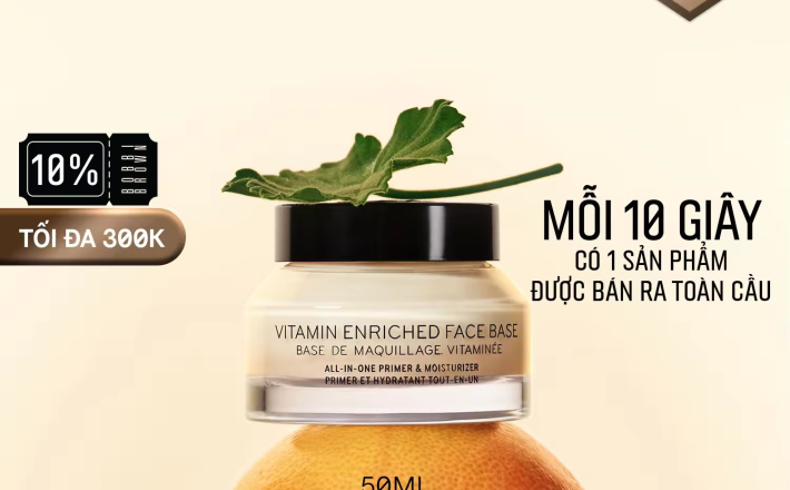 [ƯU ĐÃI 18-20.8] Kem Lót Dưỡng Da Bobbi Brown Vitamin Enriched Face Base – 50ml/ Lớp lót trang điểm và kem dưỡng ẩm mặt chứa Vitamin B, C và E - bán chạy trong kem lót dưỡng da 