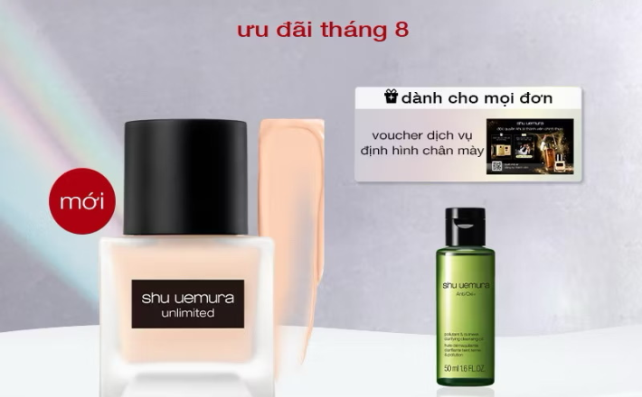 ￼[mới] kem nền mịn lì mỏng nhẹ bền màu 24h shu uemura advanced unlimited breathable lasting foundation 