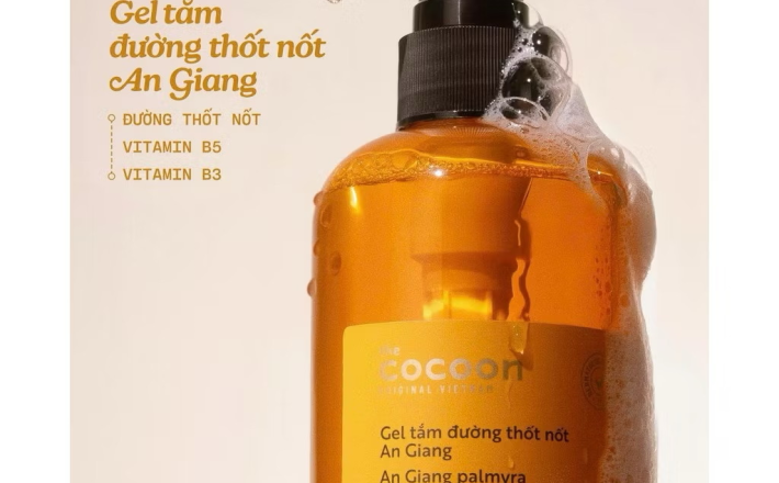 ￼Gel tắm đường thốt nốt An Giang Cocoon 500ml 
