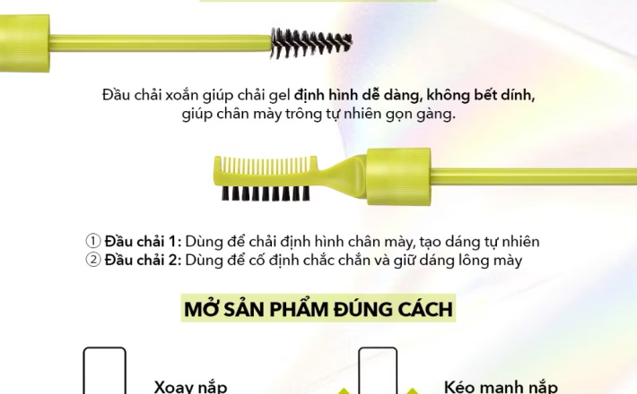 ￼Định hình chân mày UNLEASHIA Shaper Pomade Eyebrow Fixer Sáp dưỡng lông mỏng nhẹ 