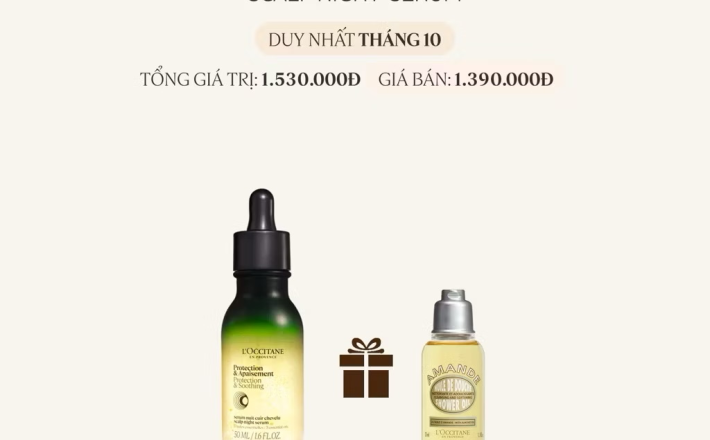 ￼Tinh Chất Dưỡng Da Đầu Ban Đêm L'Occitane Scalp Night Serum 50ml 