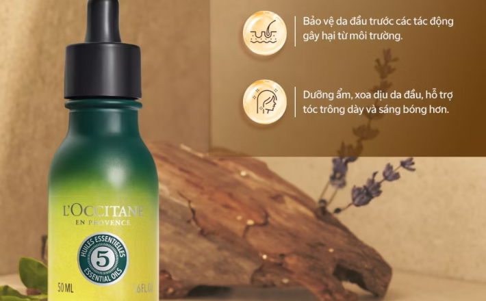 ￼Tinh Chất Dưỡng Da Đầu Ban Đêm L'Occitane Scalp Night Serum 50ml 