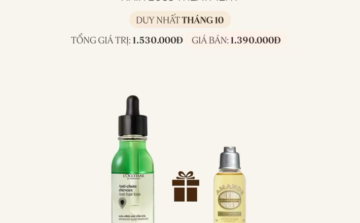 ￼Tinh Chất Kích Thích Mọc Tóc L'Occitane Hair Loss Treatment 50ml 