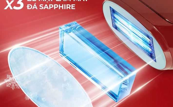 [PHIÊN BẢN ĐỘC QUYỀN] Máy Triệt Lông Halio SilkGlow IPL Sapphire Cooling Hair Removal Device - Rouge 