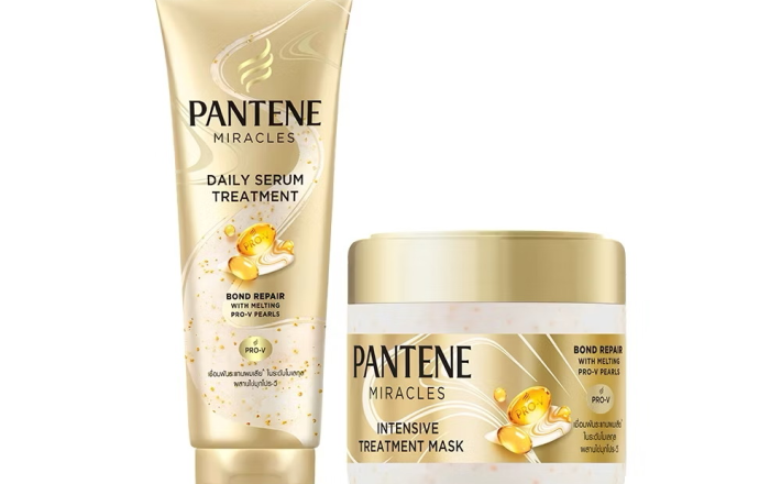 ￼Combo 2 Kem Ủ Tóc Serum & Mặt Nạ Ủ Tóc Chuyên Sâu PANTENE Miracles Phục hồi liên kết tóc - Tuýp 180ML & Hộp 300ML 