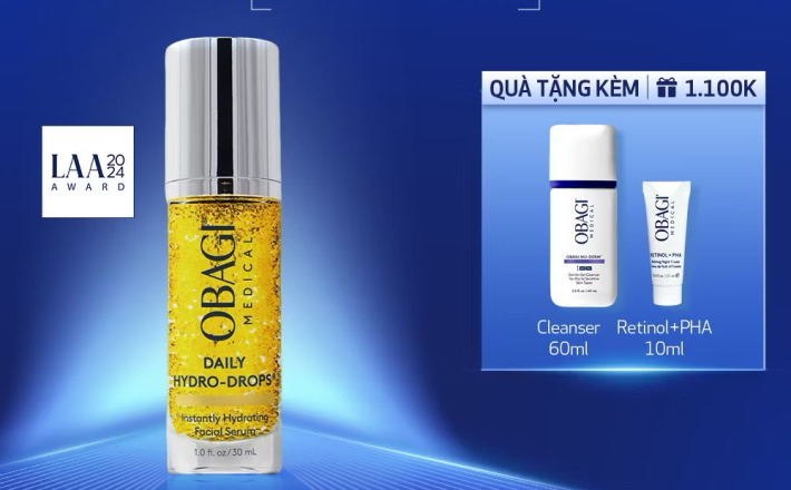 Serum Cấp Nước Dưỡng Ẩm & Phục Hồi Da Obagi Daily Hydro-Drops 30ml