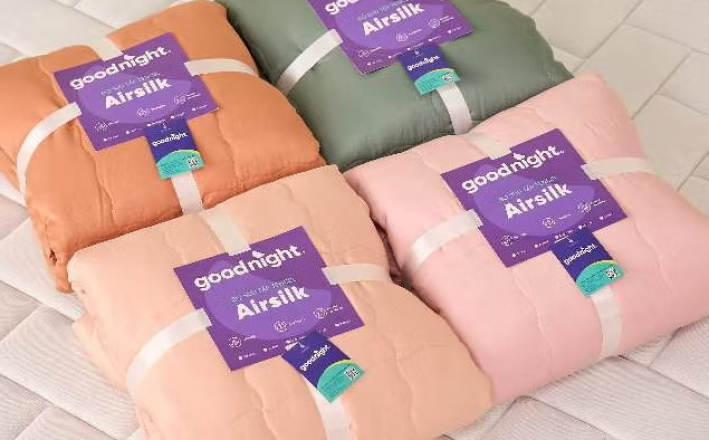 ￼Chăn Lụa Tencel Vua Nệm Goodnight Airsilk 220x200cm, Chăn Tencel, Chăn trần, Chăn thu đông 