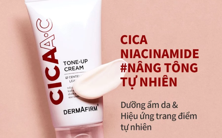 DERMAFIRM Kem nâng tông da CICA A.C Tone Up Cream 50ml