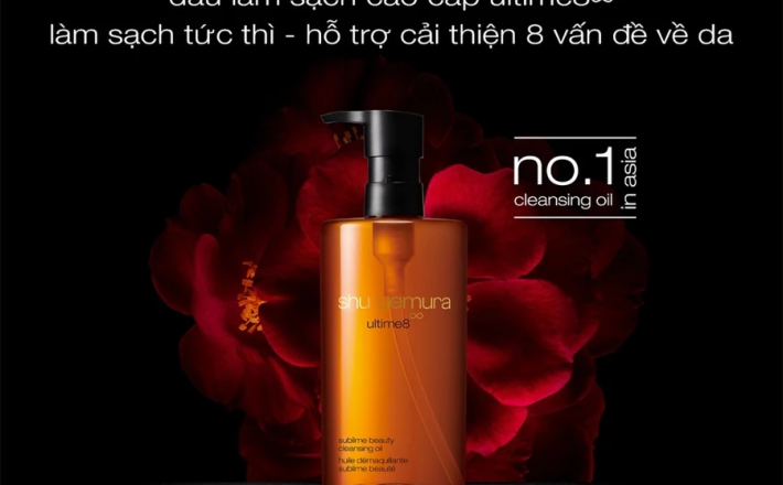 dầu làm sạch và tẩy trang cao cấp shu uemura ultime8∞ cleansing oil 450ml giúp nuôi dưỡng phục hồi 8 vấn đề làn da