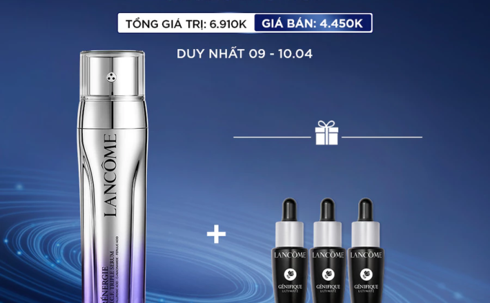 Dưỡng chất (Serum) tươi 3 lõi ngăn ngừa lão hóa Lancôme Renergie Triple Serum 50ml