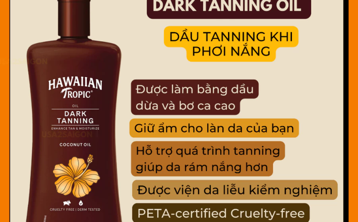 Dầu phơi nắng Dark Tanning Oil Hawaiian Tropic 236ML