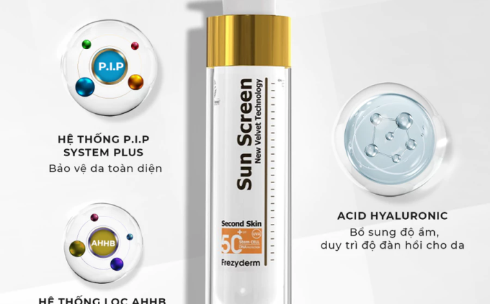 Gel chống nắng kiềm dầu thông minh Frezyderm Sun Screen Velvet Face SPF 50+ 50ml