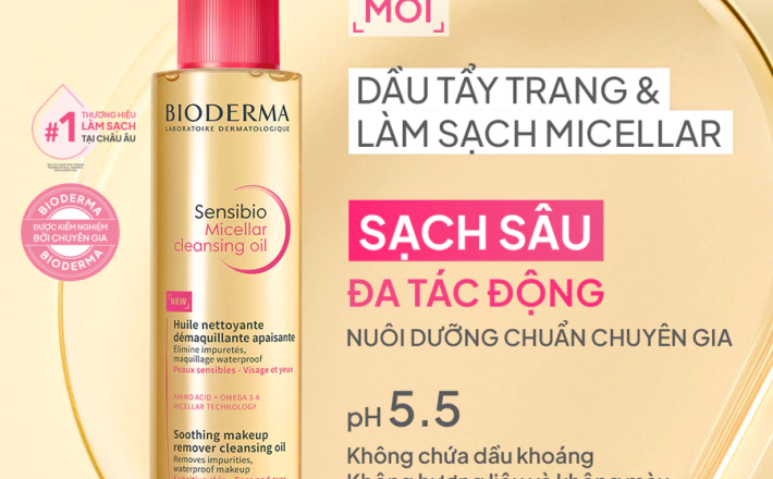 Dầu tẩy trang & làm sạch Bioderma Sensibio Micellar cleansing oil - 150ml