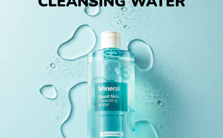 Nước tẩy trang cho da khô Nature Republic làm sạch sâu bụi bẩn và makeup Good Skin Mineral Ampoule 500ml