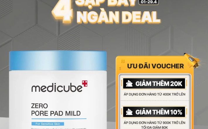 Toner Sạch Lỗ Chân Lông (Nhạy cảm) Zero Pore Pad Mild 155g