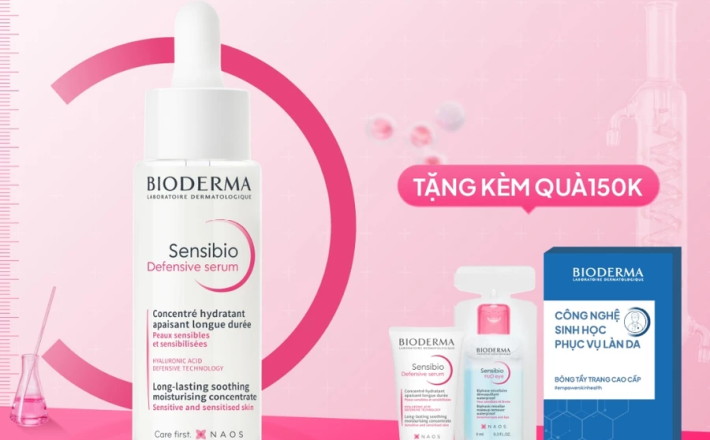 Tinh chất ngăn ngừa lão hóa cho da nhạy cảm Bioderma Sensibio Defensive Serum 30ml