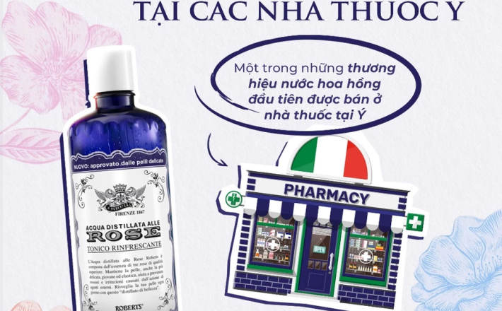 Nước hoa hồng Toner Acqua Alle Rose bổ sung độ ẩm, làm sạch da, mờ vết thâm 300ml