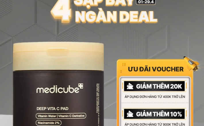 Toner Trắng Da Medicube Deep Vita C Pad 150g/ 70 miếng