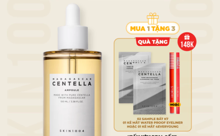 Tinh chấ́t rau má dịu da phục hồi SKIN1004 Madagascar Centella Ampoule 100mll