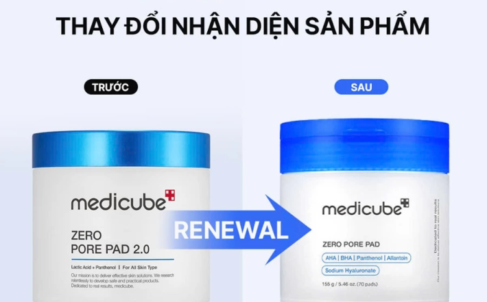 Toner pad không lỗ chân lông MEDICUBE ZERO PORE PAD 2.0 155g