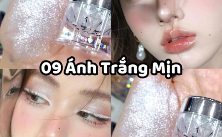 Nhũ mắt Mona kim tuyến tạo điểm nhấn cho đôi mắt lấp lánh