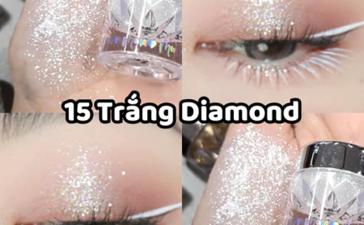 Nhũ mắt Mona kim tuyến tạo điểm nhấn cho đôi mắt lấp lánh