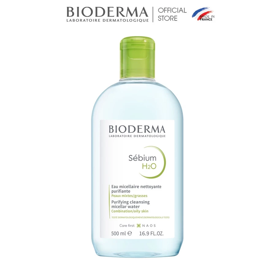Dung dịch làm sạch và tẩy trang công nghệ Micellar Bioderma Sebium H2O - 500ml