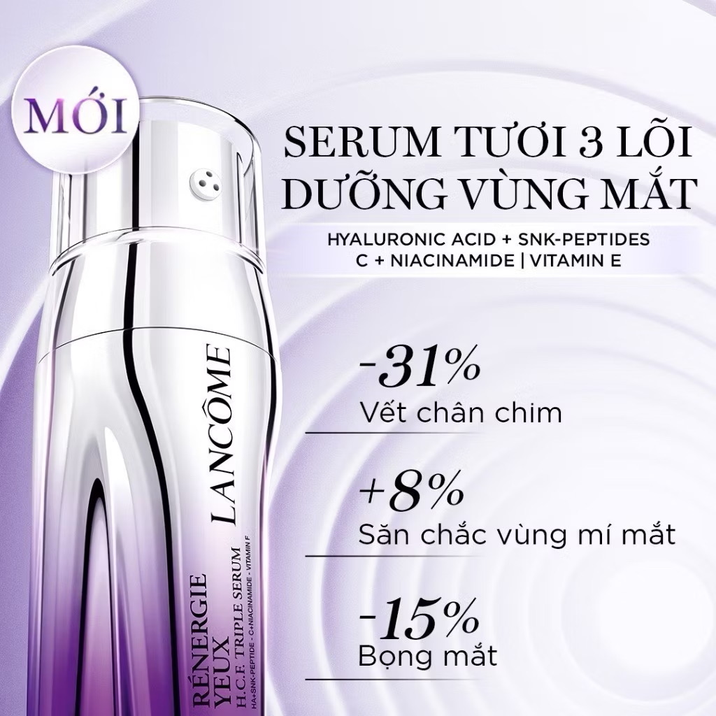 ￼Serum tươi 3 lõi dành cho vùng mắt LANCOME Rénergie 20ml 