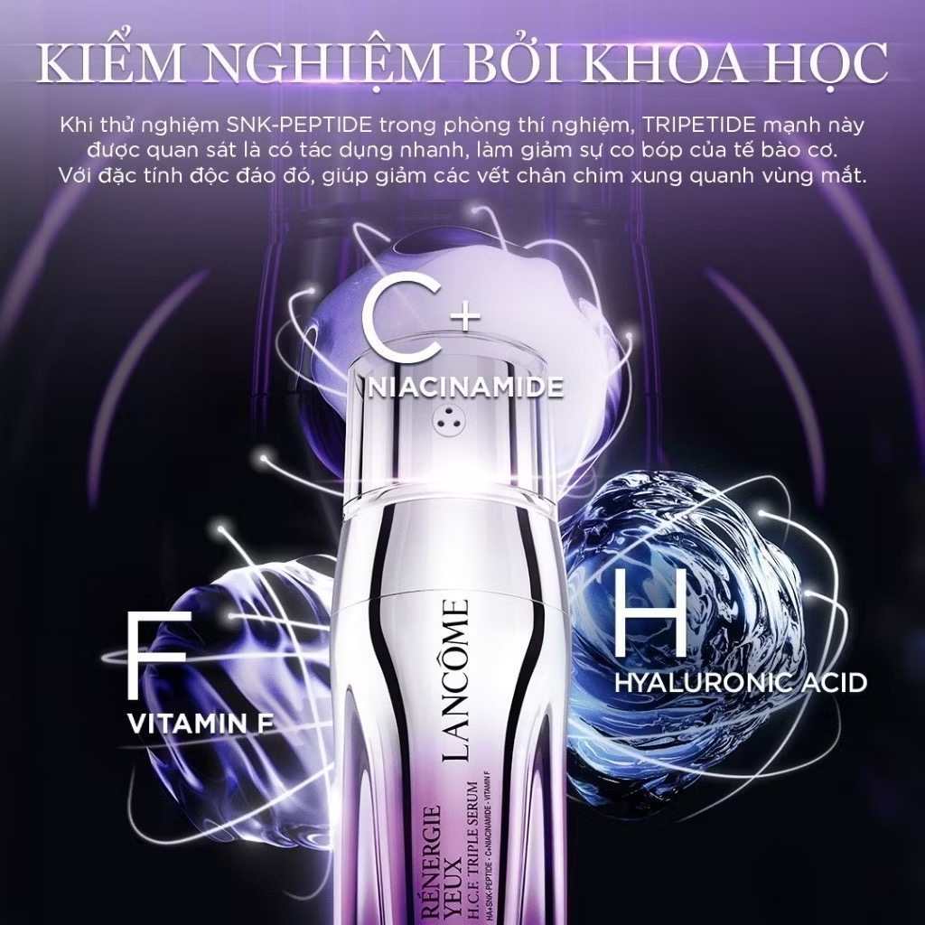 ￼Serum tươi 3 lõi dành cho vùng mắt LANCOME Rénergie 20ml 
