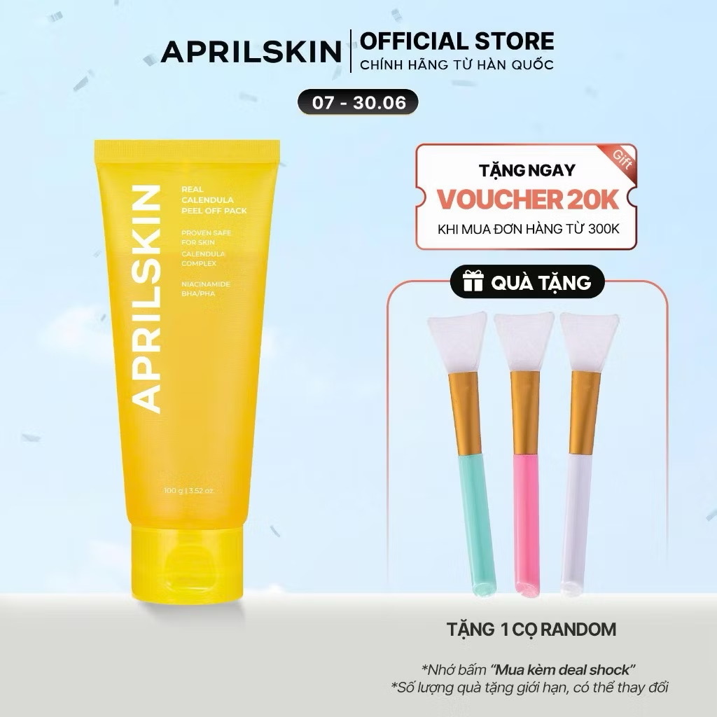 Mặt nạ lột tẩy tế bào da chết Aprilskin Real Calendula Peel Off Pack 100ml 