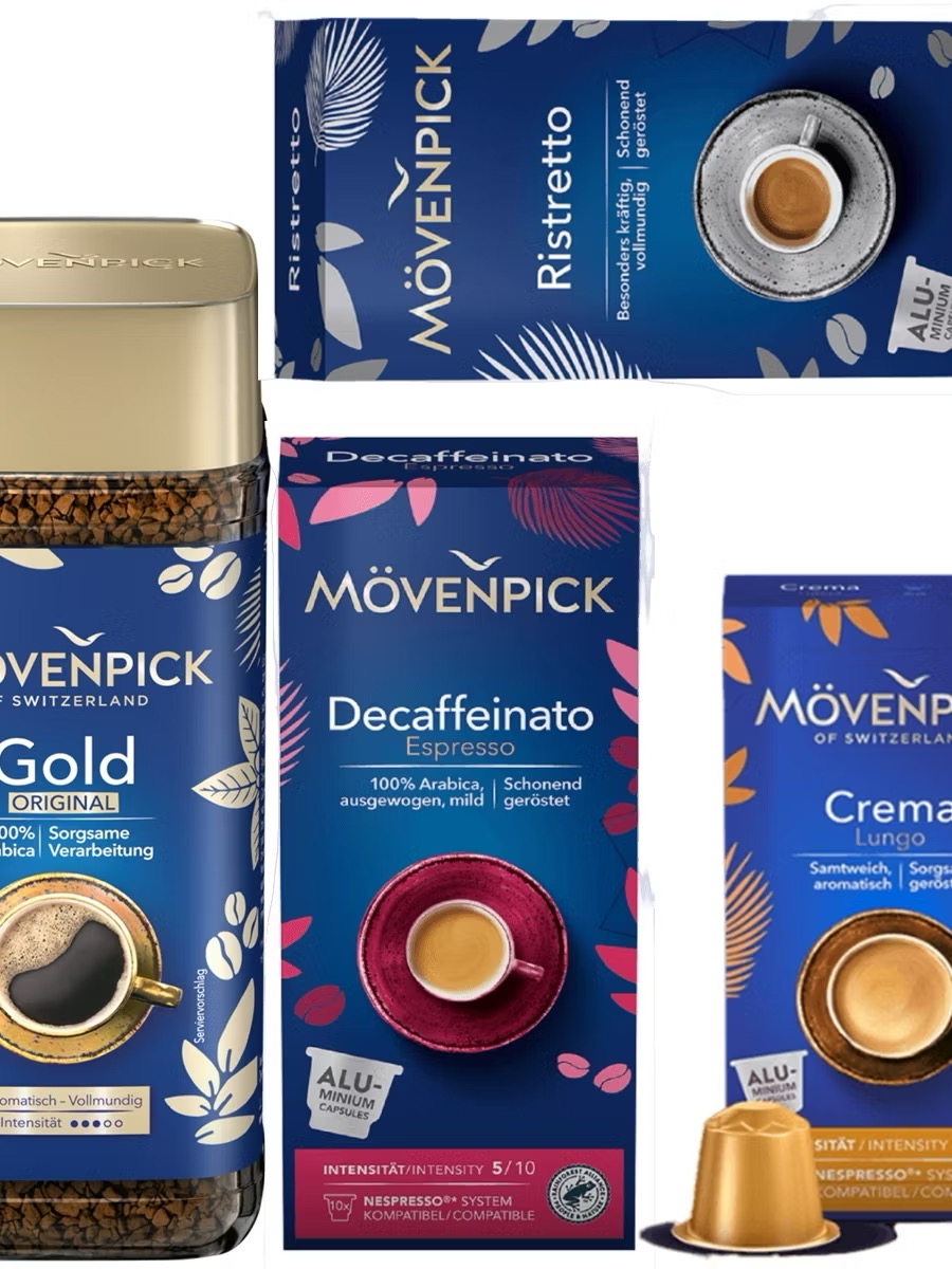 ￼Mövenpick - Cà Phê Hạt Espresso 500g, Espresso 100g, Himmlische 1000g ☕🌟 