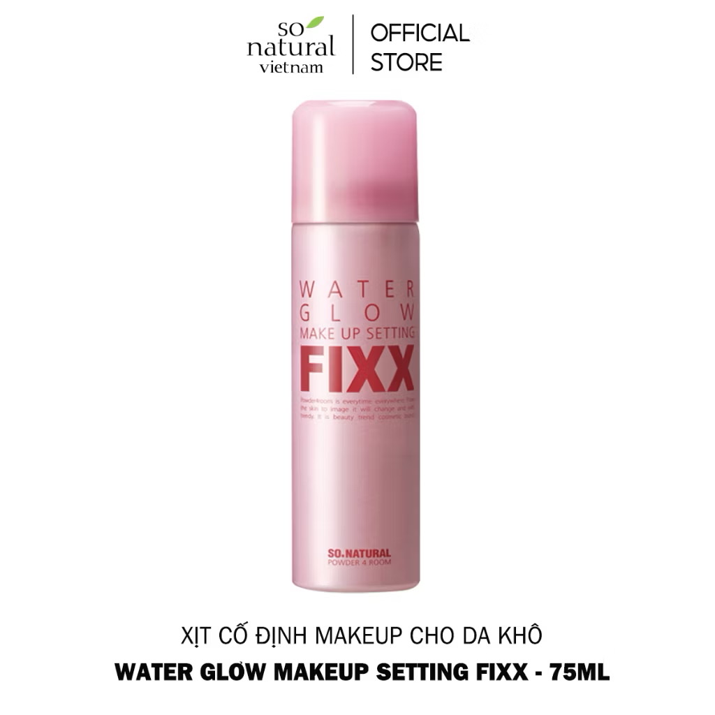 Xịt Khóa Makeup Toàn Diện Fixx So Natural Từng Loại Da AllDay Tight - Real Matte - Water Glow Makeup