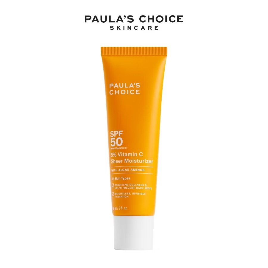 ￼Kem chống nắng dưỡng ẩm giúp làm sáng và đều màu da SPF 50 Paula's Choice 5% Vitamin C 60ml - 1360 