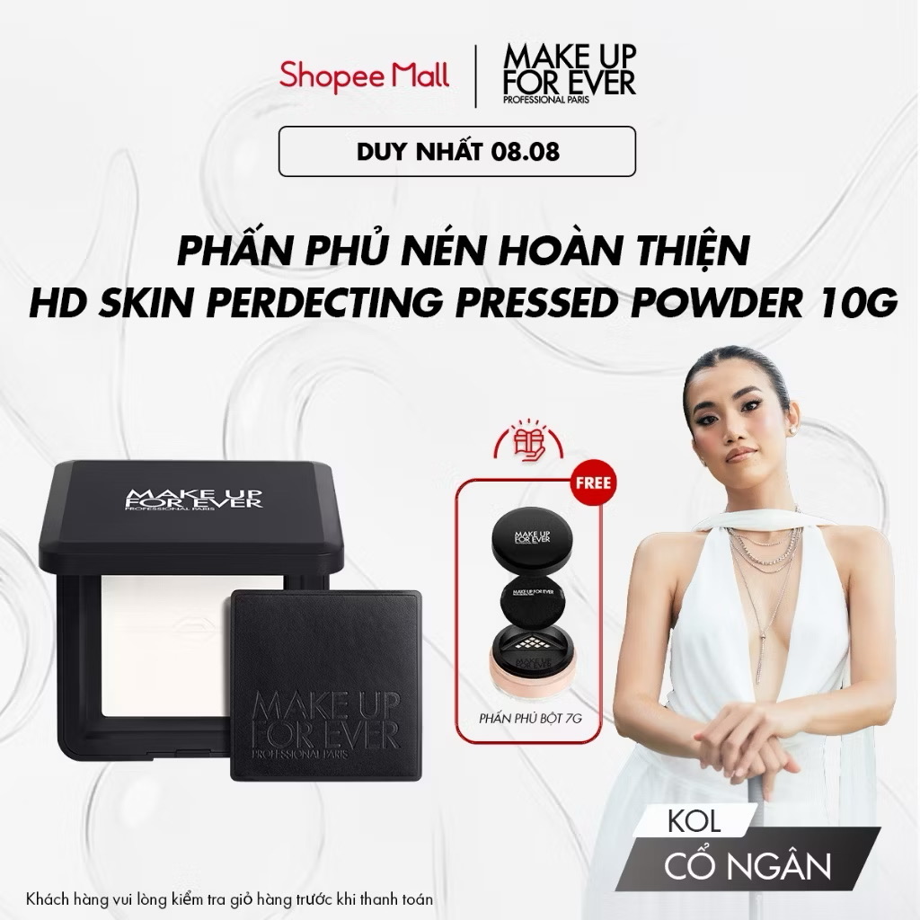 ￼MỚI - Phấn Phủ Dạng Nén Hoàn Thiện HD SKIN PERFECTING PRESSED POWDER 10g - MAKE UP FOR EVER