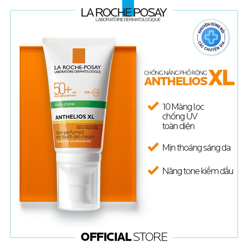 ￼[PHIÊN BẢN NÂNG TONE] Kem chống nắng nâng tone cho da dầu La Roche-Posay Anthelios XL SPF50+ PA++++ 50ml 