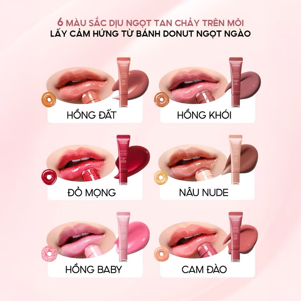 ￼[HOT] Son Dưỡng Có Màu, Môi Căng Bóng Rạng Rỡ Laneige Glaze Craze Tinted Lip Serum 12G 