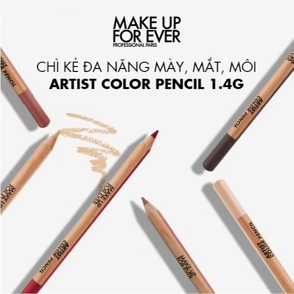 ￼MỚI - Chì kẻ đa năng cho mày, mắt, môi Artist Color Pencil 1.4G - MAKE UP FOR EVER 