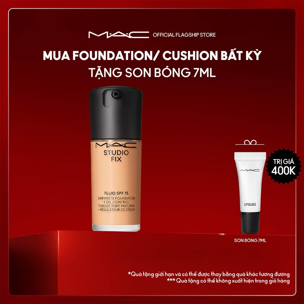 ￼[MỚI] MAC Kaizen Studio Fix Fluid SPF 15 30ml kem nền dưỡng da, che phủ linh hoạt cho lớp nền mịn lì 