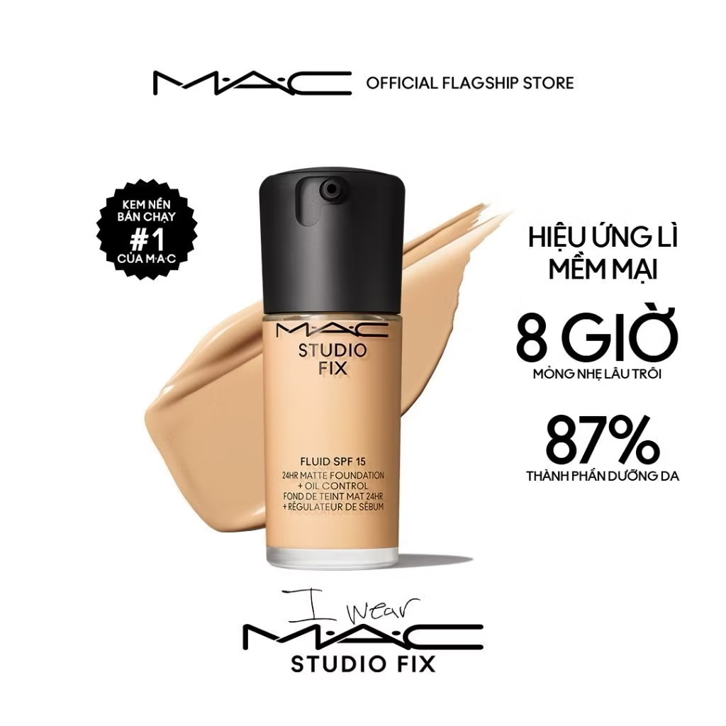 ￼[MỚI] MAC Kaizen Studio Fix Fluid SPF 15 30ml kem nền dưỡng da, che phủ linh hoạt cho lớp nền mịn lì 